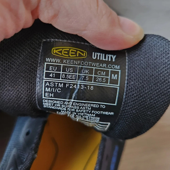 Keen utility Sparta men aluminum toe work sneaker size 8.5 - Picture 5 of 9